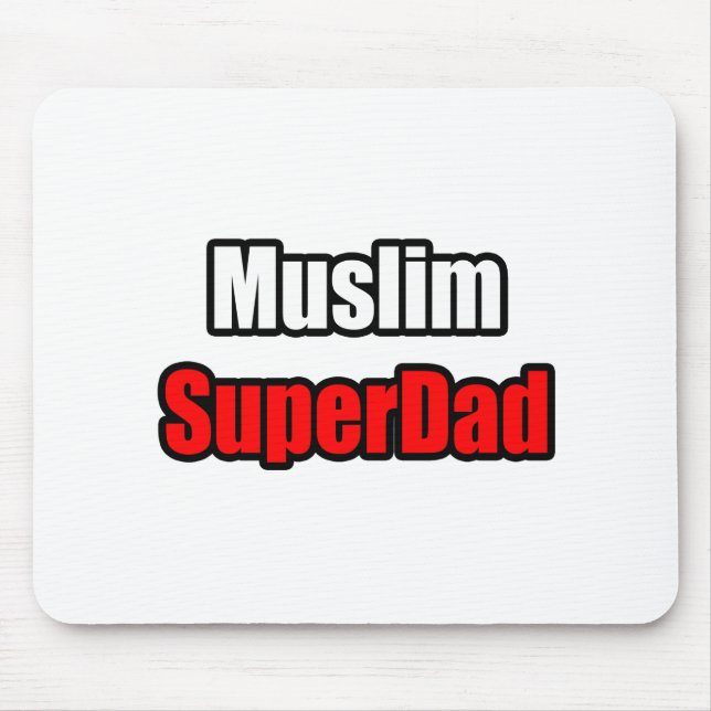 Muslim SuperDad Mousepad (Vorne)