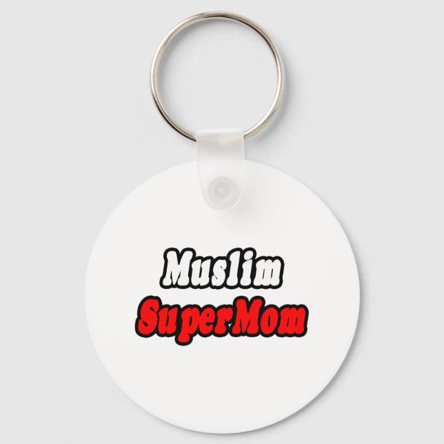 Muslim SuperMom Schlüsselanhänger (Vorderseite)