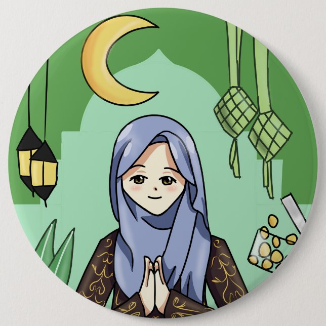 Muslimah Button (Vorderseite)