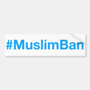 #MuslimBan Autoaufkleber