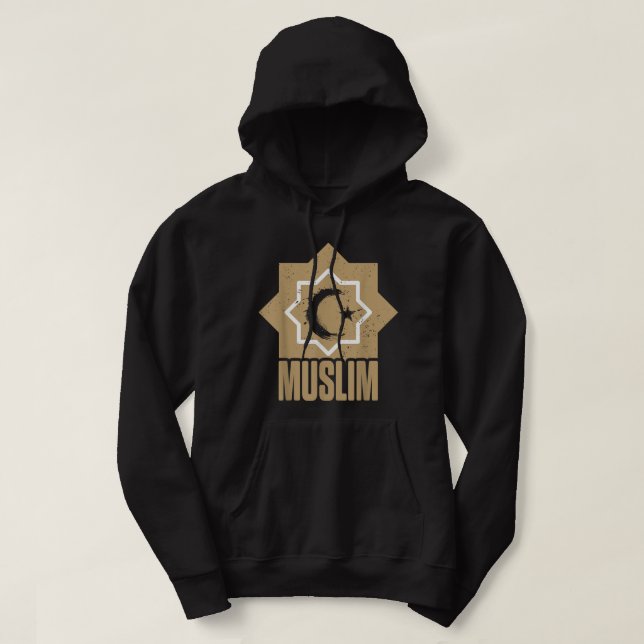 Muslime Alhamdulillah Religion Islam Moschee Q Hoodie (Design vorne)