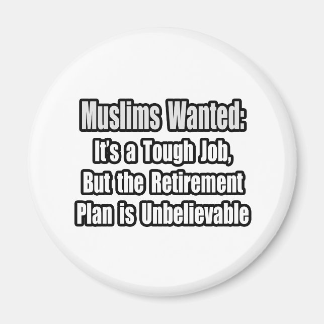 Muslime Wollte... Magnet (Vorne)