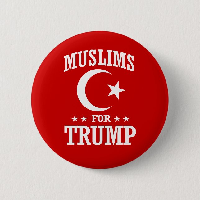 MUSLIMEN FÜR TRUMP BUTTON (Vorderseite)