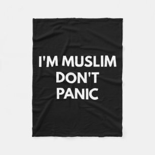 Muslimische Dont-Panik - Nie Trump-Shirts Fleecedecke