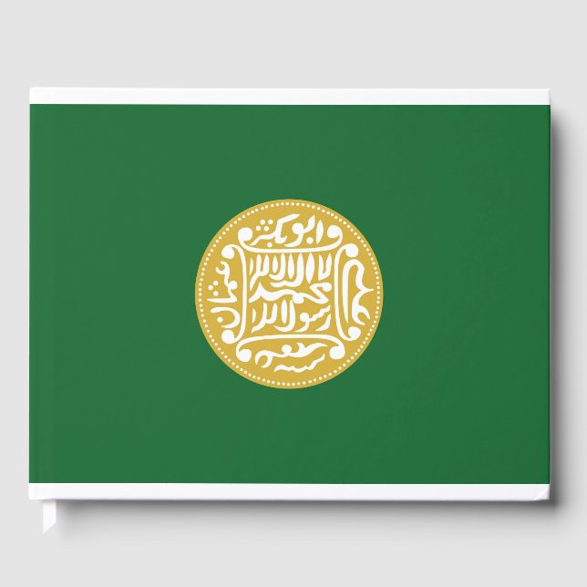 Muslimische Flagge Rohingya Gästebuch (Vorderseite)