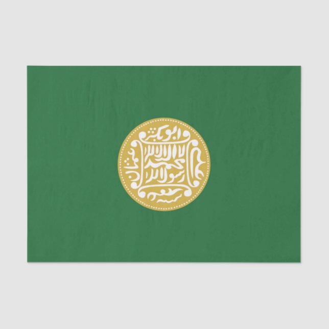 Muslimische Flagge Rohingya Seidenpapier (Vorderseite)