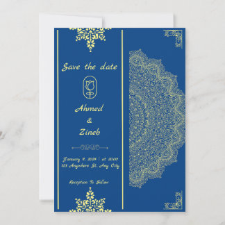 Muslimische Hochzeit rettet das Datum Save The Date