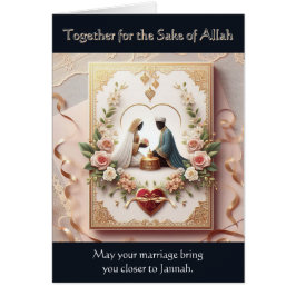 muslimische Hochzeitkarte