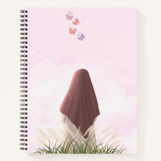 Muslimische Mädchen-Spirale-Notebook - Pastel Isla Notizbuch