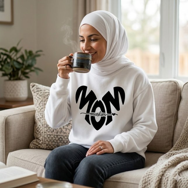 muslimische Mama Herz Sweatshirt (Von Creator hochgeladen)