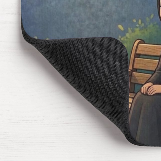 muslimisches Mädchen Mousepad (Ecke)