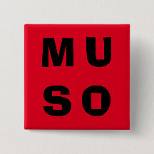 Muso Musiker zeitgenössische Schrift Rot Schwarz