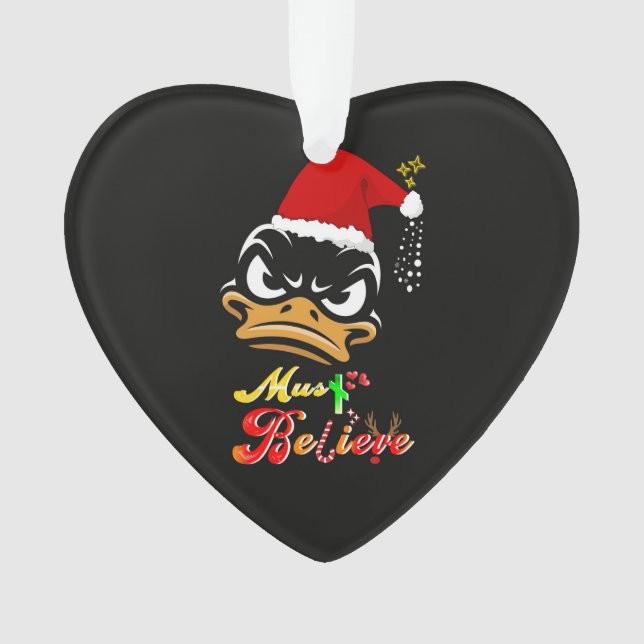 Muss an Weihnachten glauben Ornament (Vorderseite)