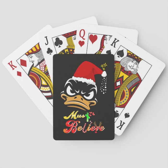 Muss an Weihnachten glauben Spielkarten (Rückseite)