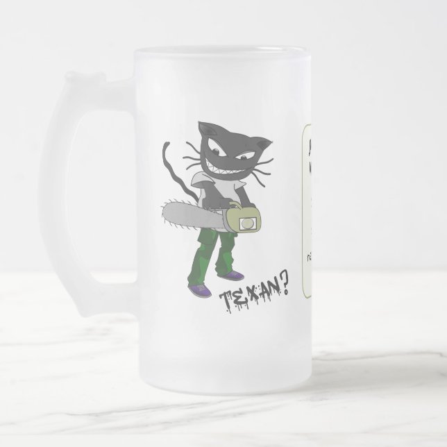 Muss ein texanischer Brauch sein Mattglas Bierglas (Links)