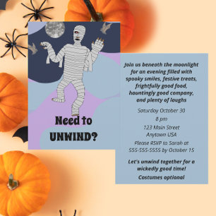 Muss Halloween-Party entspannen Einladung