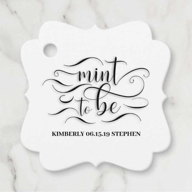 Muss Hochzeit sein Geschenkanhänger (Vorderseite)