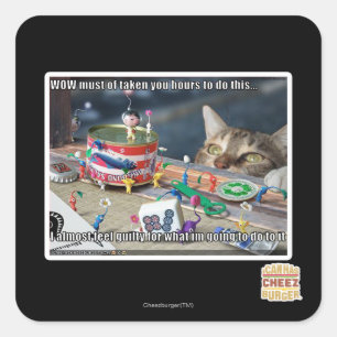 Muss Stunden Quadratischer Aufkleber