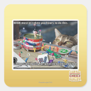 Muss Stunden Quadratischer Aufkleber