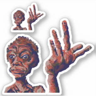 muss warten aufkleber