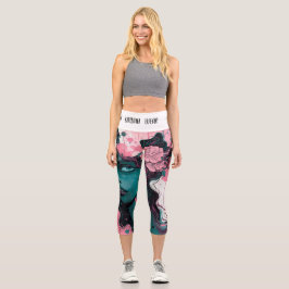 MUSSA FLORAL CAPRI LEGGINGS