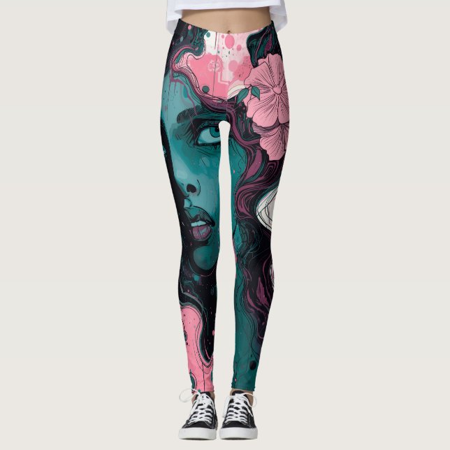 MUSSA FLORAL LEGGINGS (Vorderseite)
