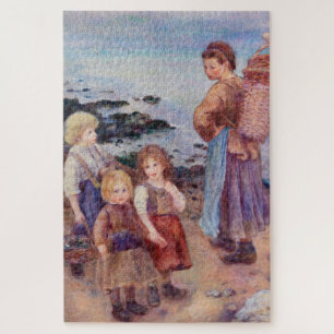 Mussel-Fishers von Renoir Impressionist Painting Puzzle