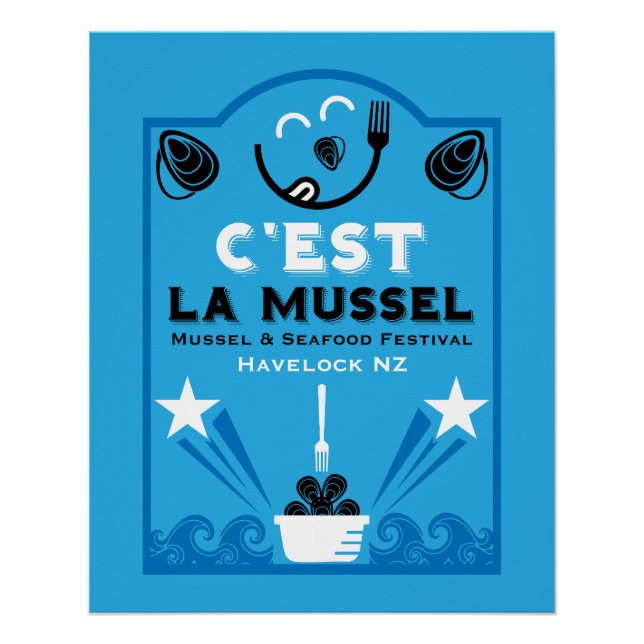 Mussel & Seafood Festival Poster (Vorderseite)