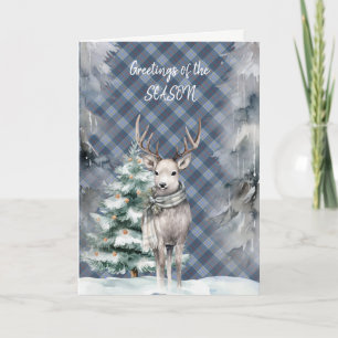 Musselburgh Modern Tartan Weihnachtskarte Feiertagskarte