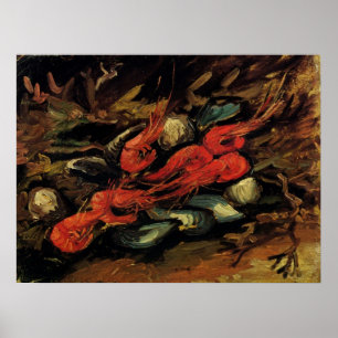Mussels und Shrimp von Vincent van Gogh Poster