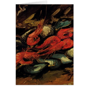 Mussels und Shrimps von Vincent van Gogh Card