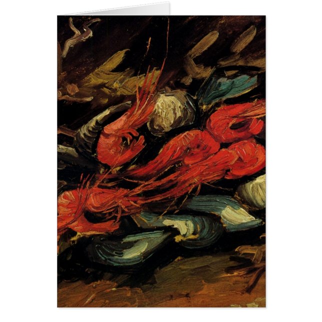 Mussels und Shrimps von Vincent van Gogh Card (Vorne)