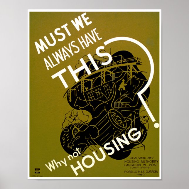 Müssen wir das immer haben? ~ Warum nicht Wohnen? Poster (Vorne)