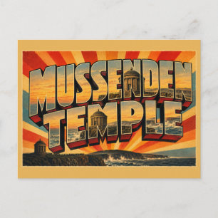 Mussenden-Tempel Nordirland Vintage-Reise  Postkarte