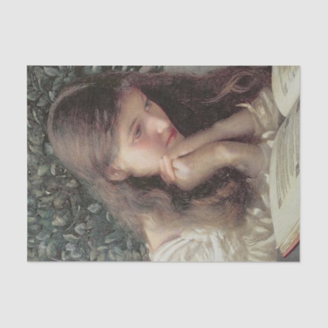 Müßiggang (Schöne Frau in Tränen) Seidenpapier (Vorderseite)