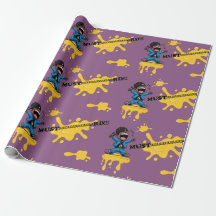 Mustaaaaaard Lila Wrapping Paper