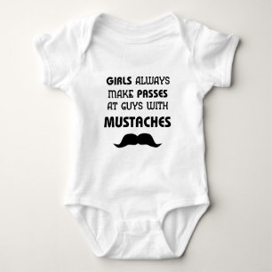 Mustache Baby Clothes Baby Strampler