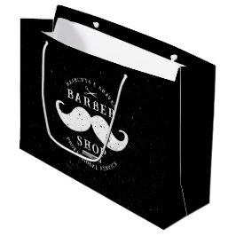 Mustache Barber Shop Barbershop Shopping Große Geschenktüte