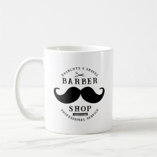 Mustache Barber Shop Modernes Friseursalon Barbers Kaffeetasse