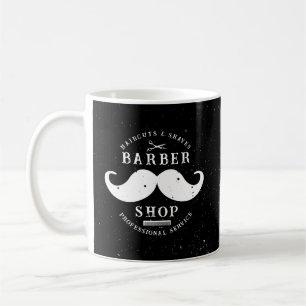 Mustache Barber Shop Modernes Friseursalon Barbers Kaffeetasse