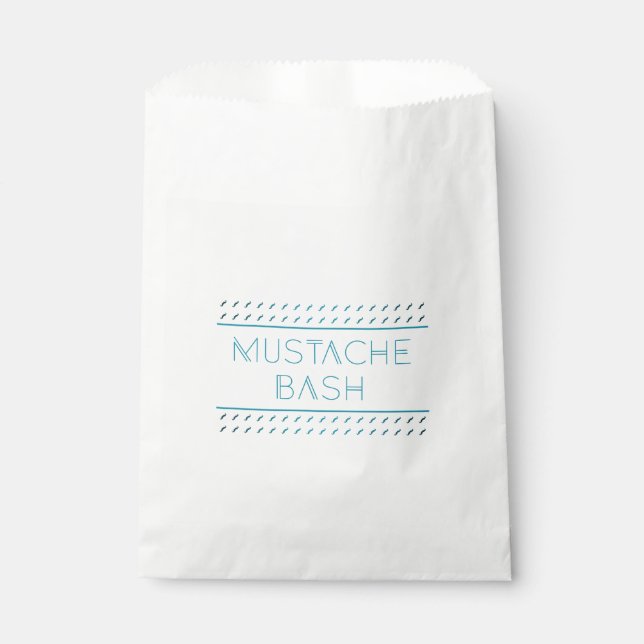 Mustache Bash Metro Geschenktütchen (Vorderseite)