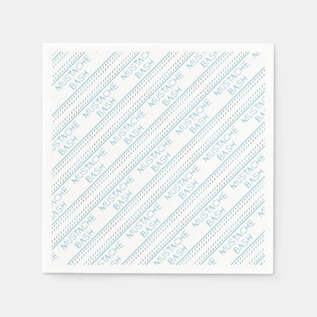 Mustache Bash Metro Serviette (Vorderseite)