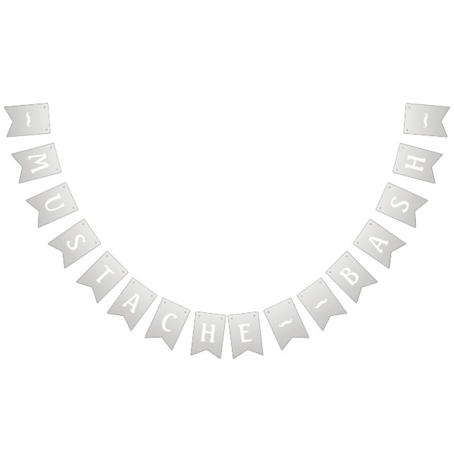 Mustache Bash Wimpelkette (Alle)