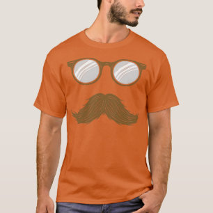 Mustache Beard Sonnenbrille T-Shirt