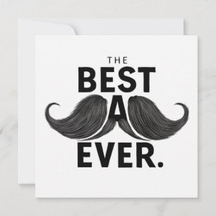 Mustache Best Vater Ever Vatertag Feiertagskarte