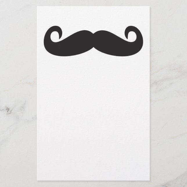 Mustache Briefpapier (Vorderseite)