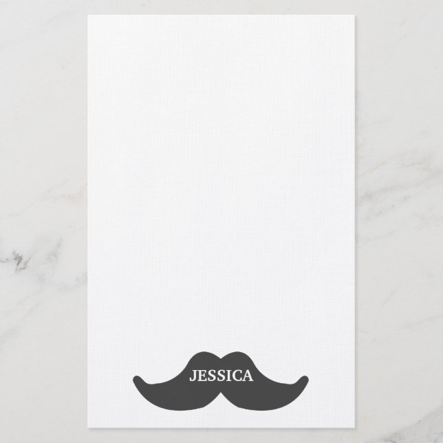Mustache Briefpapier (Vorderseite)