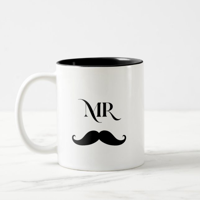 Mustache Coffee Tasse (Links)
