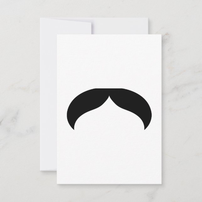 Mustache-Einladung Einladung (Vorderseite)