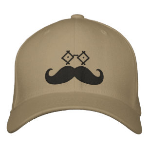 Mustache Eyeware Bestickte Baseballkappe